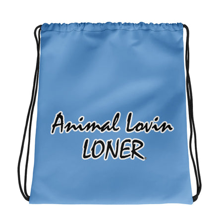 DRAWSTRING BAG - SHOULDER STRAPS - LIGHT/BLUE - ALLoner