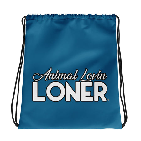 DRAWSTRING BAG - SHOULDER STRAPS - BLUE - ALLoner