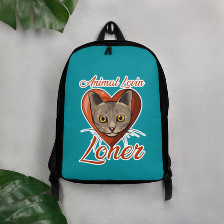 BACKPACK - pockets/sliders/water proof - TEAL - CAT - ALLoner