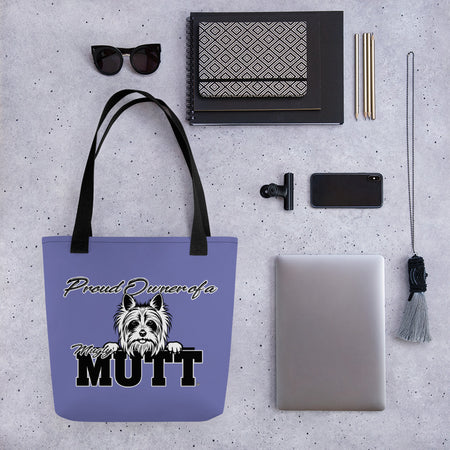 TOTE BAG - BLUE/PURPLE - DOG - POOAMM