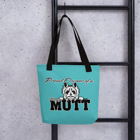 TOTE BAG - MINT/GREEN - DOG - POOAMM