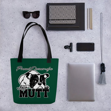 TOTE BAG - GREEN - DOG - POOAMM