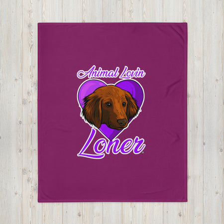 BLANKET - SOFT SILK TOUCH THROW - DOG - ALLoner