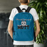 BACKPACK - pockets/front zipper/water proof - BLUE - DOG - POOAMM