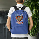 BACKPACK - pockets/front zipper/water proof - BLUE - CAT - ALLoner