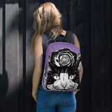 BACKPACK - pockets/front zipper/water proof - LIGHT/PURPLE - CAT - AHOE