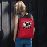 BACKPACK - pockets/front zipper/water proof - RED - DOG - POOAMM
