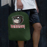 BACKPACK - pockets/front zipper/water proof - GREEN - DOG - RUFF/TUFF/DAWG
