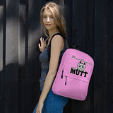 BACKPACK - pockets/front zipper/water proof - PINK - DOG - POOAMM