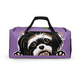 DUFFLE BAG-DURABLE - MULTIPLE POCKETS/ZIPPER POCKET - LIGHT/PURPLE - DOG(Z)/CAT(Z)