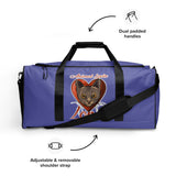 DUFFLE BAG - DURABLE - MULTIPLE POCKETS/ZIPPER POCKET - LIGHT/PURPLE - CAT - ALLoner