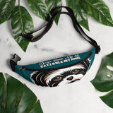 FANNY PACK - inside pocket/adjustable straps - TEAL - DOG(Z)/CAT(Z)