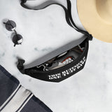 FANNY PACK - inside pocket/adjustable straps - BLACK - DOG - RUFF/TUFF/DAWG