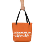 BEACH BAG W/ LARGE INSIDE POCKET -ORANGE - POOAMM