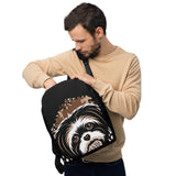 BACKPACK - pockets/sliders/water proof - BLACK - DOG - AHOE