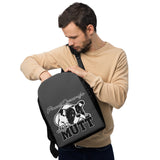 BACKPACK - pockets/sliders/water proof - GREY - DOG - AHOE