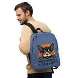 BACKPACK - pockets/sliders/water proof - BLUE - DOG - POOAMM