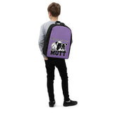 BACKPACK - pockets/sliders/water proof - LIGHT/PURPLE - DOG - POOAMM