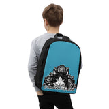 BACKPACK - pockets/sliders/water proof - BLUE - CAT - AHOE