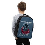 BACKPACK - pockets/sliders/water proof - BLUE - HORSE - ALLoner
