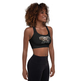 SPORTS BRA - REMOVABLE PADDING - BLACK - DOG - ALLoner