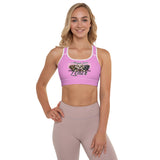 SPORTS BRA - REMOVABLE PADDING - PINK - DOG - ALLoner