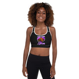 SPORTS BRA - REMOVABLE PADDING - BLACK - DOG - ALLoner