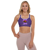 SPORTS BRA - REMOVABLE PADDING - PURPLE - DOG - ALLoner