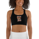 SPORTS BRA - DOUBLE FRONT LAYER - BLACK - CAT - ALLoner