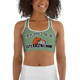 SPORTS BRA - DOUBLE FRONT LAYER - GREEN - DOG(Z)/CAT(Z)