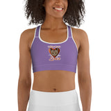 SPORTS BRA - DOUBLE FRONT LAYER - LIGHT PURPLE - CAT - ALLoner