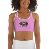 SPORTS BRA - DOUBLE FRONT LAYER - PINK - DOG - ALLoner