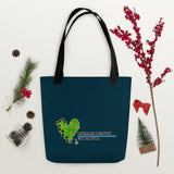 TOTE BAG - BLUE/GREEN - ANIMALS HEAVEN ON EARTH