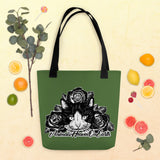 TOTE BAG - GREEN - CAT - AHOE