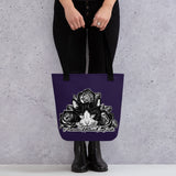 TOTE BAG - PURPLE - CAT - POOAMM