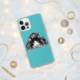 IPHONE CASE/COVER - BLUE - CAT - AHOE