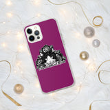 IPHONE CASE/COVER - PURPLE/PINK - CAT - AHOE