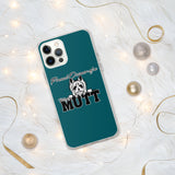 IPHONE CASE/COVER - BLUE/GREEN - DOG - POOAMM