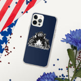 IPHONE CASE/COVER - NAVY/BLUE - CAT - AHOE