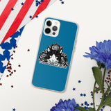 IPHONE CASE/COVER - BLUE - CAT - AHOE
