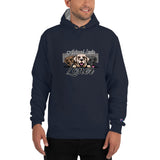 MEN'S CHAMPION HOODIE/DURABLE - BLUE/BLACK/GREY - LABS/DOG - ALLoner