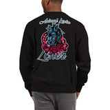 MEN'S CHAMPION DURABLE SWEATSHIRT - BLACK/GREY - HORSE - ALLoner