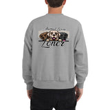 MEN'S CHAMPION DURABLE SWEATSHIRT - BLACK/GREY - LABS/DOG - ALLoner