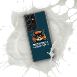 SAMSUNG CASE/COVER - BLUE - DOG - POOAMM