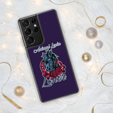 SAMSUNG CASE/COVER - DARK/PURPLE - HORSE - ALLoner