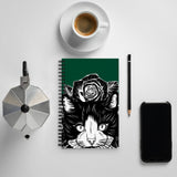 SPIRAL NOTEBOOK-SOFT-TOUCH COATING/DOTTED PAGES- AHOE