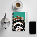 SPIRAL NOTEBOOK-SOFT-TOUCH COATING/DOTTED PAGES- AHOE