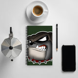 SPIRAL NOTEBOOK-SOFT-TOUCH COATING/DOTTED PAGES- RUFF-TUFF-DAWG