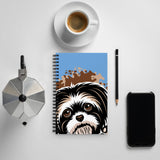 SPIRAL NOTEBOOK-SOFT-TOUCH COATING/DOTTED PAGES- AHOE