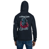 MEN'S AMERICAN APPAREL HOODIE/FLAG ON SLEEVE - ALLoner